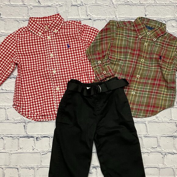 3 Piece Bundle, Polo Ralph Lauren Baby Boy Clothes, Size 12M - Picture 1 of 3